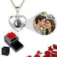 thumbnail image 2 of Sentmoon Collier pour Femmes Collier Personnalisé avec Images Intégrées pour Femmes Coffret Cadeau de Collier Personnalisé Ensemble Offrir à Sa Blonde Collier avec Image de la Saint-Valentin Cadeau Personnalisé, 2 of 8