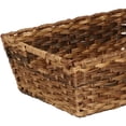 Seville Classics Handwoven Nesting Storage Basket 2Piece Set, Mocha