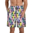 thumbnail image 1 of Balery Llamas Colorful Traje de Baño Estilo Hawaiano para Hombre, Shorts de Secado Rápido con Bolsillos-XX-Large, 1 of 6