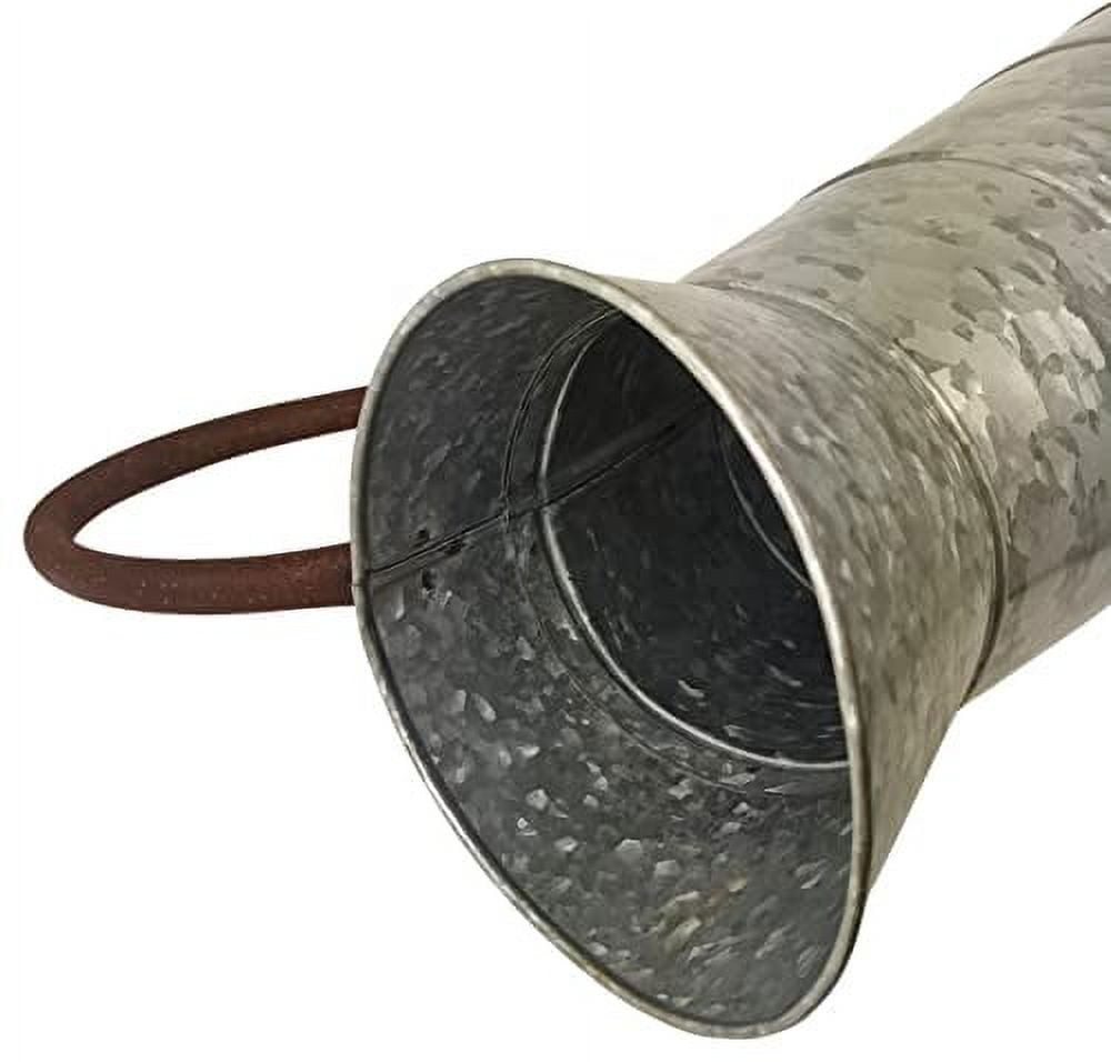 Galvanized Metal Pitcher- 15.6" Tall