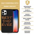 thumbnail image 7 of Case Yard Wooden Case for iPhone-11-Pro Soft TPU Silicone cover Slim Fit Shockproof Wood Protective Phone Cover for Girls Boys Men and Women Supports Wireless Charging Best Dad Ever Design, 7 of 7