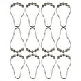 thumbnail image 4 of Ganchos enrollables Wosthever para cortina de ducha 12 piezas Acero inoxidable Type6 NO6, 4 of 6