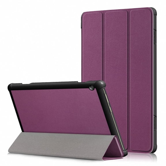 Lenovo Tab M10 Case, Allytech Ultra Slim Lightweight Multi-Angle Viewing Stand Protective Shockproof Folio Flip Scratch Resistant Case Cover for Lenovo Tab M10 10.1 Inch 2018 Released, Purple