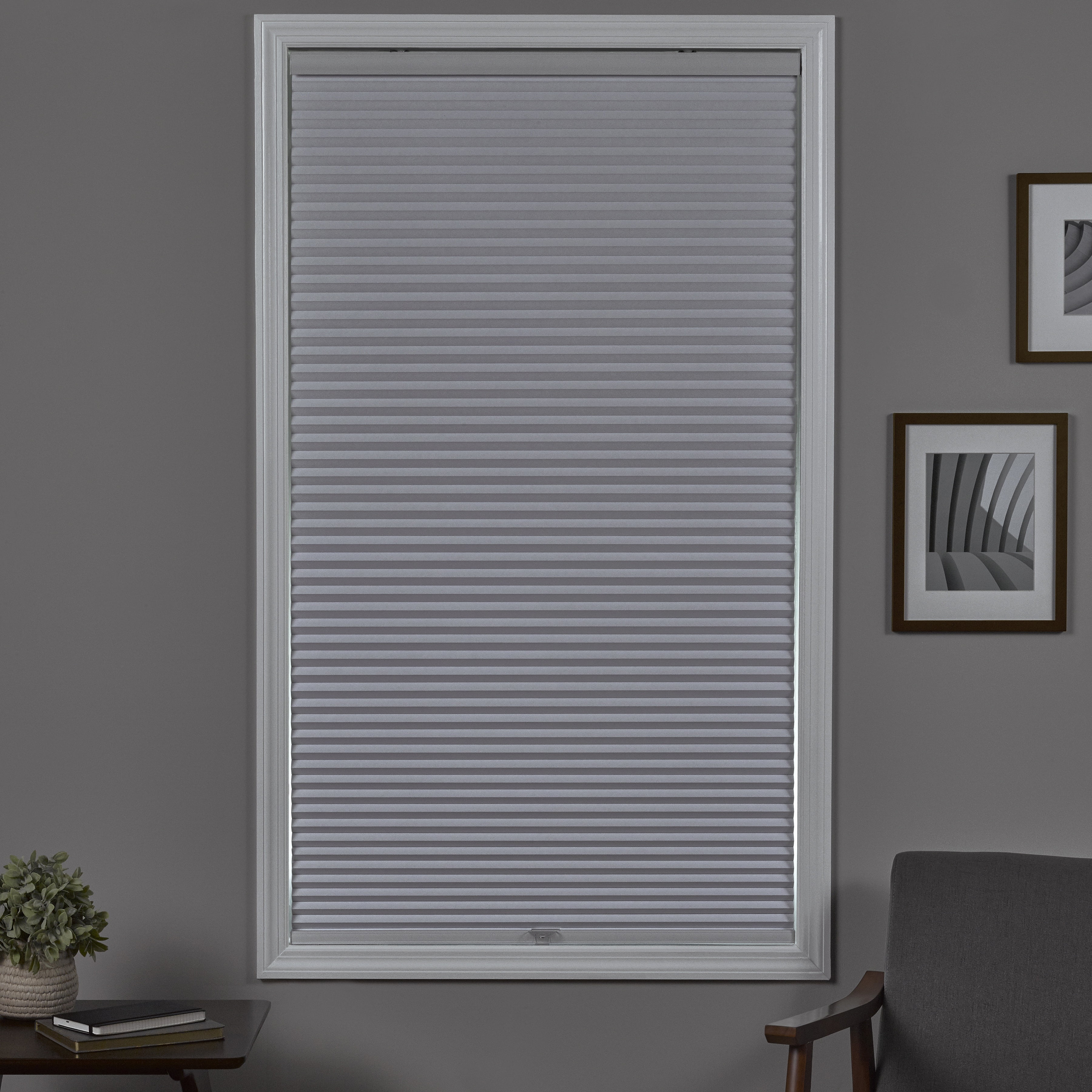 Coverscaped Cellular Shade, Room Darkening White, 52.75 x 62