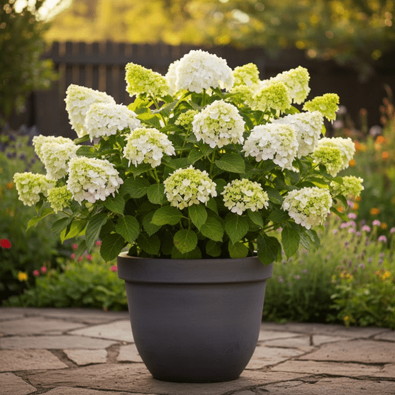 Hydrangea Tree Live Plant, Limelight Hydrangea Plant Live in 2.5 Inches Pot, White Blooms, Dormant Plant, Hydrangeas Flower for Patio and Container