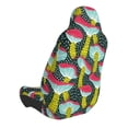 thumbnail image 2 of Wukai Green Mushroom Full Set Car Seat Covers with Soft Padding Universal Auto Front Seats Protector and Cushion Mat, 2 of 5