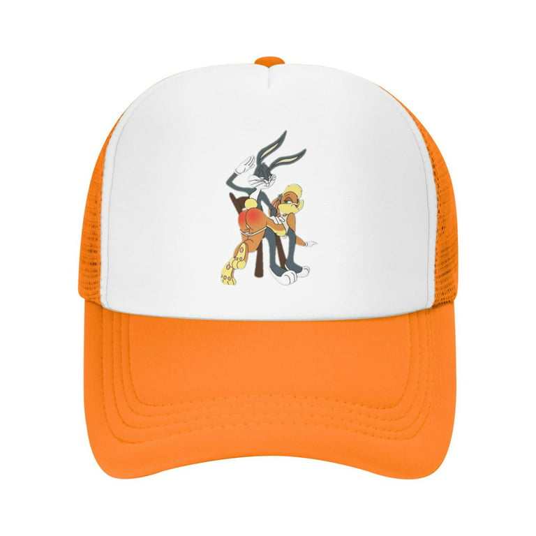 Cepten Mens & Hat Trucker Bugs Adjustable Logo Mersh Lola Orange Cool Women\'S With Bunny
