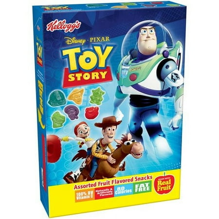 Kellogg's Disney Pixar Toy Story Assorted Fruit Flavored Snacks Pouches, 0.9 Oz., 10 Count