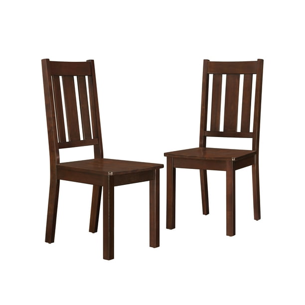 Better Homes And Gardens Bankston Dining Chair Set Of 2 Espresso Walmart Com Walmart Com