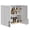 24"W White, variant on Laundry Room Cabinets Wall Mounted Set of 2, Upper Cabinets with Adjustable Shelf, Wall Storage Cabinet for Bathroom/Kitchen/Restroom, White
