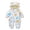 White, variant on Chenyin Baby Newborn Snowsuit Onesies Cotton Bodysuit Hooded Jumpsuit Fall Winter Long Sleeve Romper for Girls Boys 0-24 Months