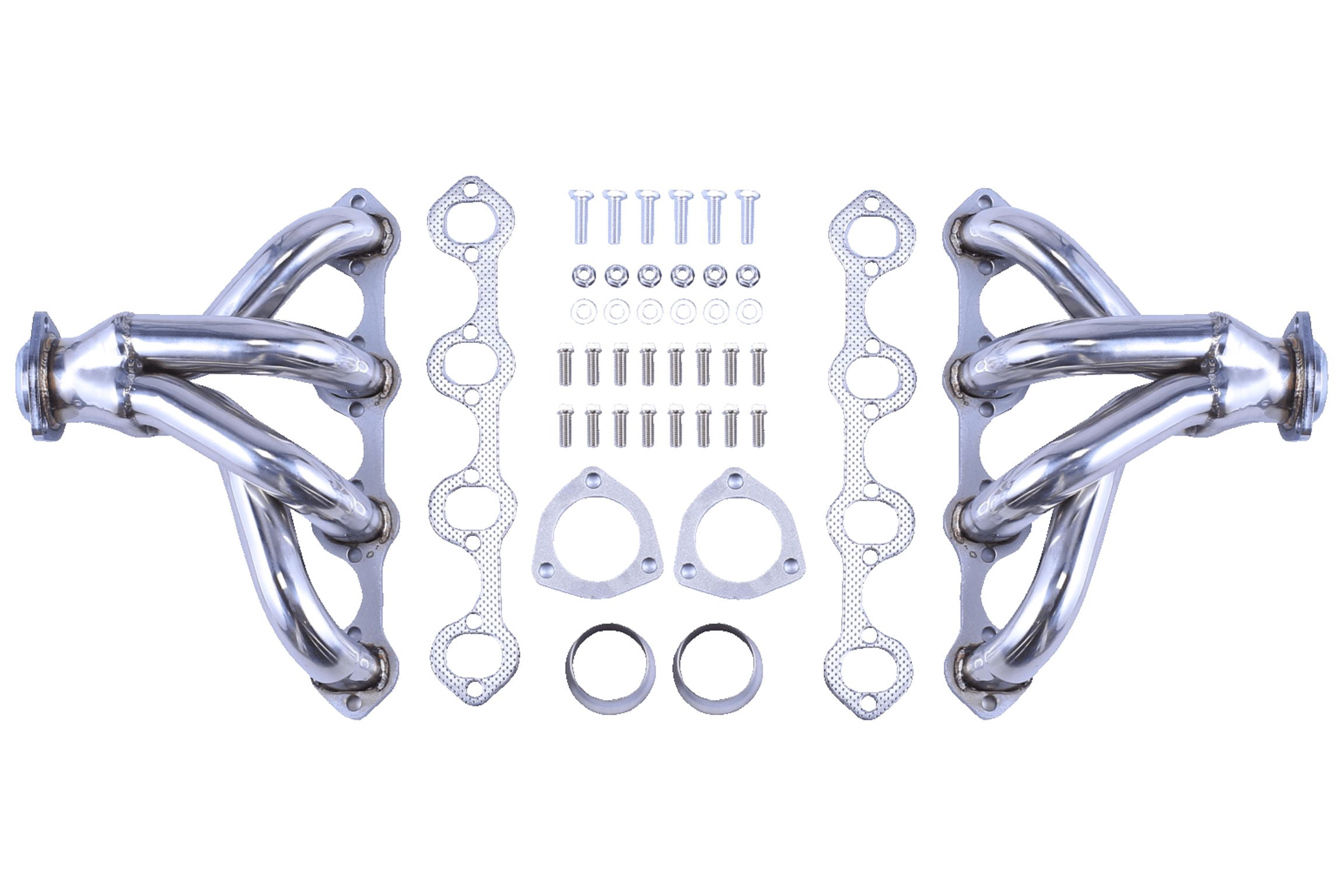 Stainless Steel Shorty Exhaust Manifold Header for SBC Ford 289 302 351 V8