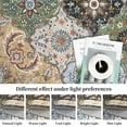thumbnail image 3 of HOMERRY 10' x 13' Area Rug for Living Room Boho Vintage Rug Non Slip Throw Rugs, Yellow, 3 of 5