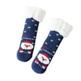 thumbnail image 1 of Jamicy Chaussettes Chaudes pour Bébé, Chaussettes Pantoufles Duveteuses Antidérapantes pour Femmes, Chaussettes Épaisses à Jambe Haute, Chaussettes en Molleton Corail, Chaussettes de Serviette pour Dormir, Chaussettes Rouges de Noël, 1 of 3