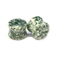 thumbnail image 3 of Organic Aventurine Quartz Stone Double-Sided Flare Gauges / plugs / Tunnels 2 Piece (1 Pair) (B/80) (1/2'' (12MM)), 3 of 3