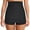1-black, variant on Mycoco Women's Super High Waist Swim Shorts Shirred Tummy Control Swimwear Tankini Bikini Bottoms