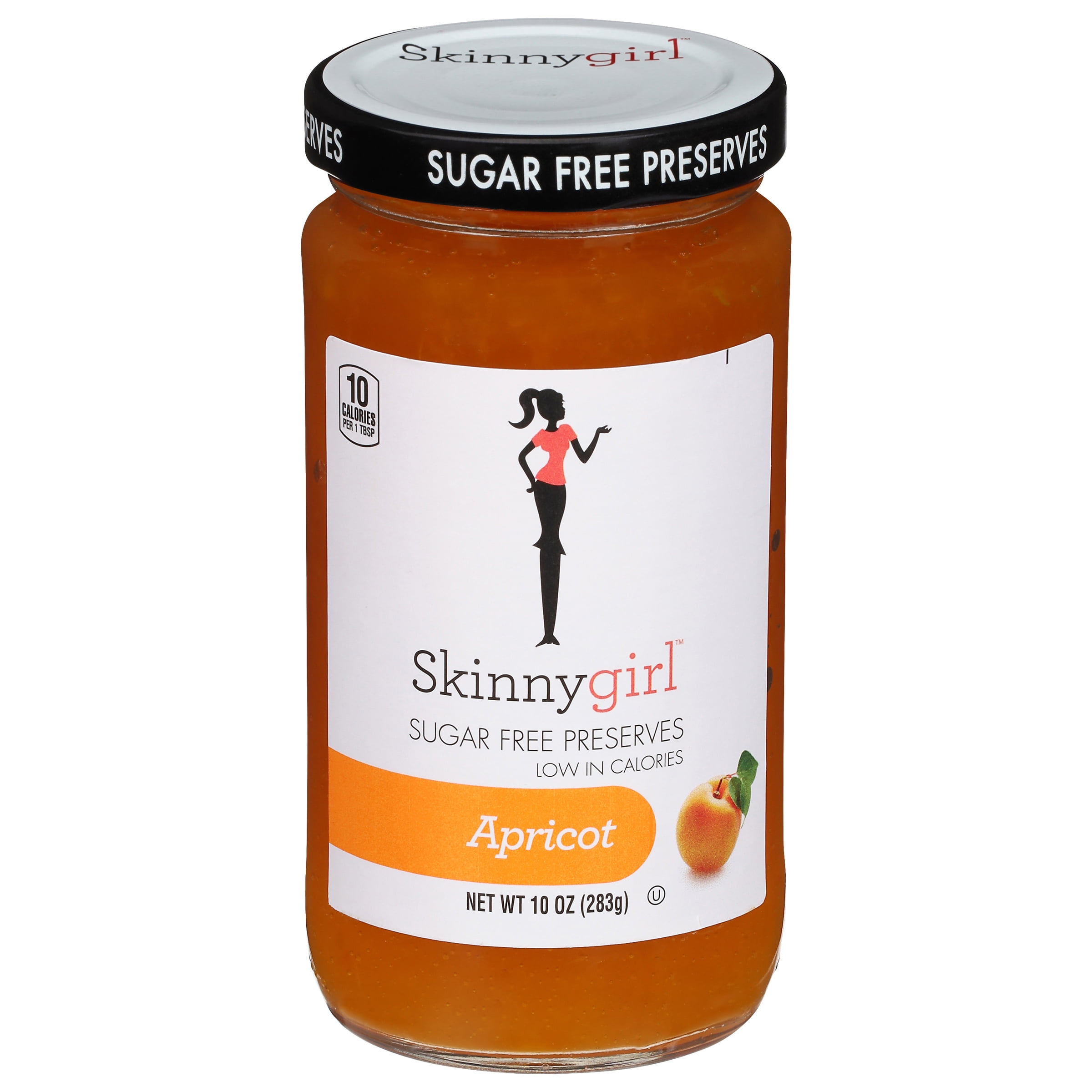 (2 pack) Skinnygirl Sugar-Free Apricot Preserves, 10 oz Jar
