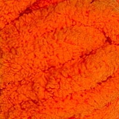 Mainstays Chunky Chenille Yarn, 31.7 yd, Bright Orange, 100% Polyester, Super Bulky, Pack of 4