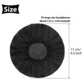 thumbnail image 2 of Langgg 1 Set Headphone Cover Portable Light Weight Useful Earpiece Covers Disposable Headphones Protector for Running House Gaming Shop Black, 2 of 8