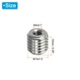 thumbnail image 2 of Unique Bargains Adaptateurs Filetage Manchon Réducteur Écrou M10x1.5 Mâle à M4x0.7 Femelle pour Réparer Insert Écrou Vis Réducteur 10mm 10 Pcs, 2 of 5