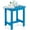 Bright Blue, variant on Outdoor Side Table, HIPS Adirondack Small Single Table, Waterproof Square Outside Table, Balcony Modern End Tables for Patio, Pool, Beach, Porch, Deck, Indoor or Outdoor Use, Navy Blue