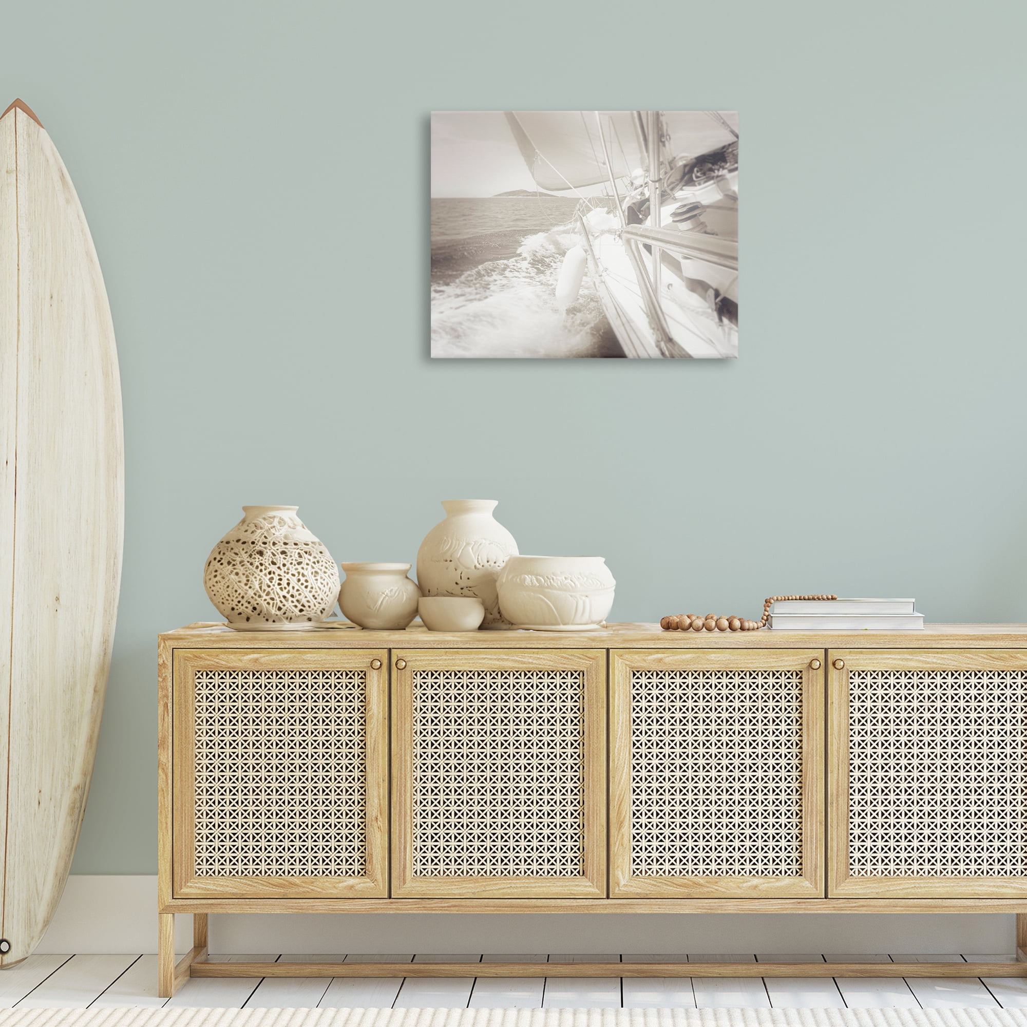 Stupell Industries Splashing Boat Bow Transportation Photography Wrapped Canvas Art Print Wall Art, 30 x 24