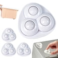 thumbnail image 2 of 4 Pcs Self-Adhesive Mini Caster Wheels,Small Swivel Ball Casters,Mini Caster Wheels for Small Appliances,Appliance Caster Wheels,1.45X1.45 Inch Rotation Swivel Rollers for Trash Can,Z_White, 2 of 9