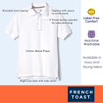 thumbnail image 3 of Camisa Polo de Manga Corta French Toast XS Azul Marino Unisex, 3 of 4