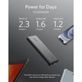 thumbnail image 3 of Anker PowerCore Slim 10000 Portable Charger 10000mAh Ultra Slim Power Bank PowerIQ Charging,Black, 3 of 7