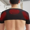 thumbnail image 1 of Flmtop Coussin d'Épaule Auto-Chauffant Thérapie Magnétique Similicuir Sangle d'Épaule Douce Réglable pour Sports, 1 of 10