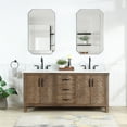 thumbnail image 3 of Javier 72" Bath Vanity in Spruce Antique Gray with White Grain Stone and Mirror, 3 of 20