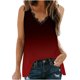 thumbnail image 1 of Camiseta Sin Mangas Para Mujer Tops Sin Mangas Encaje Con Cuello en V Patchwork Día de La Independencia Estampado Sin Mangas Blusa Superior Odeerbi ODB167286, 1 of 5