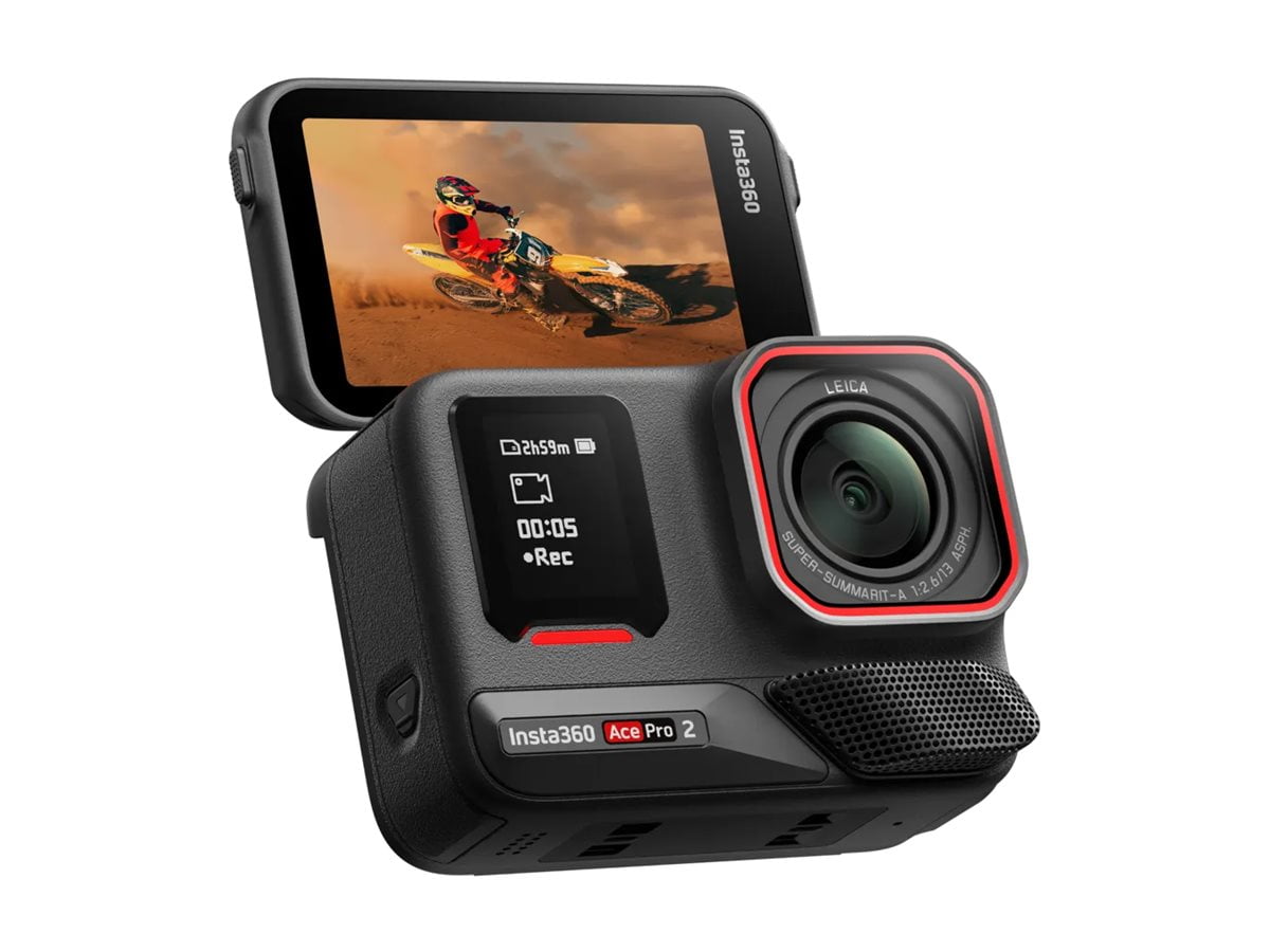Insta360 Ace Pro 2 - Dual Battery Standard Bundle - action camera - 8K / 30 fps - Leica - Bluetooth, Wi-Fi - underwater up to 39.4 ft - black