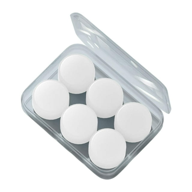 6 Piezas Tapones para los Oídos de Silicona Puntas para los Oídos Aislamiento Acústico Flexible Tapones para los Oídos con Reducción de Ruido Tapones Transparente