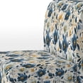 thumbnail image 4 of Designart "Graceful Antique Blue Florals I" Blue Antique Upholstered Accent Chair - Cottage Arm Chair For Living Room, 4 of 5
