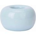 thumbnail image 2 of ZOUSSIQI Mini Ceramic Toothbrush Holder Donut-Like Ceramic Toothbrush Holder Multi-Functional Toothbrush Base Cotton Swabs Holder for Couple Kids CA919-41581, 2 of 9
