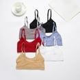 thumbnail image 4 of Conjunto de lencería sin costuras de 2 piezas con cuello en U para mujer: sujetador halter de cintura alta y braguitas, nailon/spandex, ropa de dormir/noche sexy, 4 of 6