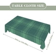 thumbnail image 2 of Scotch Plaid Rectangular Tablecloth 60"x120" with Lace Edge, Washable Durable Table Cover for Dining, Indoor Outdoor Home Restaurant Decor, 2 of 5