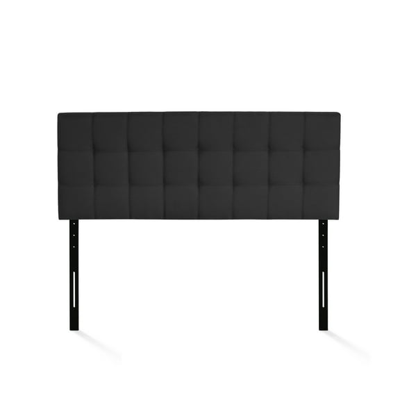 Furinno Roanne Tufted Headboard, Black, Full
