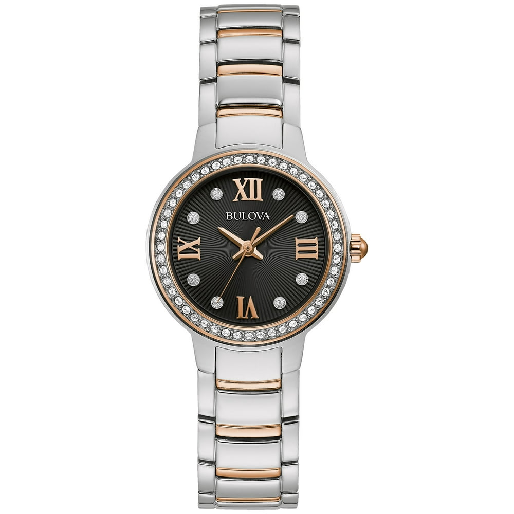 Bulova - Bulova Women's Two Tone Stainless Steel Bracelet Watch 98L272 ...