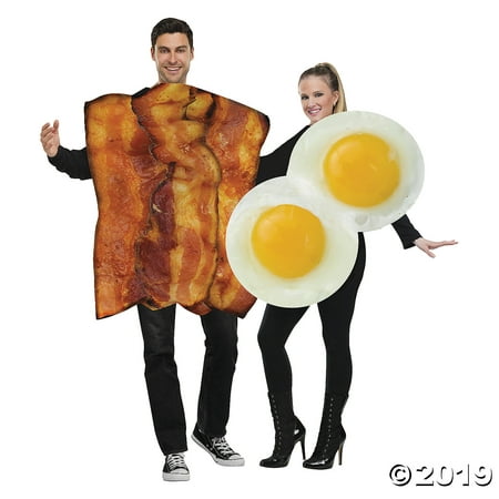 Adult's Bacon and Eggs Couples Costumes