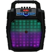 Mr. Dj PartyRock Bluetooth Speaker<br/>(Party Rock) 8" Portable Powerful PA Bluetooth Speaker Karaoke Machine with Sound Activated Lights, Battery Powered, FM Radio, USB/Micro SD Card, &