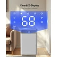 thumbnail image 4 of VEVOR 35 Pints Dehumidifier for Home & Basement, Drain Hose for Commercial & Industrial Use, Smart Humidity Control, Low Noise for Large Rooms, Warehouses, Bedrooms & Storage, Large Coverage,White, 4 of 9