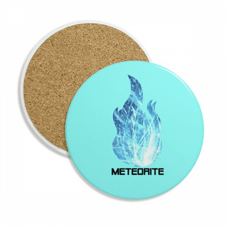 

Cosc Space Blue Flame Meteor Coaster Cup Mug Tabletop Protection Absorbent Stone