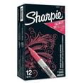 thumbnail image 2 of Sharpie 2029673 Fine Bullet Tip, Metallic Fine Point Permanent Markers - Red (1 Dozen), 2 of 2