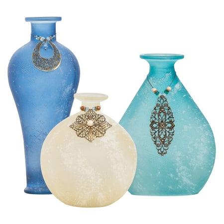 - Pomeroy Skylar Adorned Vases - Set of 3