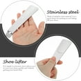 thumbnail image 2 of Stainless Steel Shoe Lifter Shoehorn Convenient Shoes Wearing Auxiliary Tool, 2 of 8