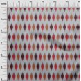 thumbnail image 2 of oneOone Silk Tabby Fabric Argyle Ikat Print Fabric BTY 42 Inch Wide, 2 of 4