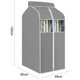 thumbnail image 5 of Hängande plaggpåse plaggpåse Organizer förvaringsväska med klara pvc-fönster Dammtät Cover för kläder Jackor Klänning Garderobsförvaring, 5 of 5