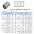 thumbnail image 2 of Unique Bargains 30 Pack 6# 32 UNC 3D 10.5mm 304 Stainless Steel Helical Wire Thread Inserts, 2 of 5